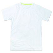 Stedman T-shirt Raglan Mesh Active-Dry SS for him White-XL