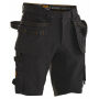 Jobman 2196 Stretch shorts hp zwart/zwart C46