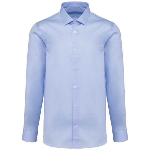 Oxford Pinpoint-Herrenhemd mit langen Ärmeln Essential Blue 3XL