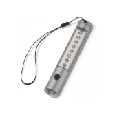 Aluminum torch magnet 5+8 LED - Silver