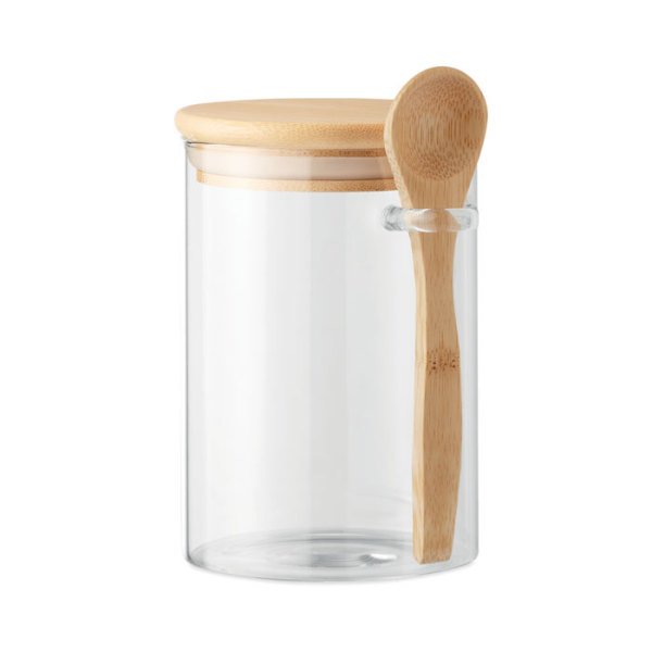 BOROSPOON - Glass jar with spoon 600 ml