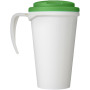 Brite-Americano® Grande 350 ml mug with spill-proof lid - White/Green