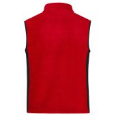 Men's Workwear Fleece Vest - STRONG - - red/black - XS