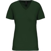Dames-t-shirt BIO150 V-hals Forest Green 3XL