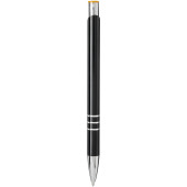 Moneta aluminium balpen voor lasergraveren - Zwart/Oranje