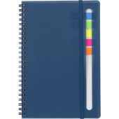PP notitieboek blauw