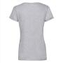 FOTL Lady-Fit Valueweight V-neck T, Heather Grey, S