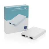 5.000 mAh Antimicrobiële powerbank, wit