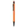 Aluminium slim stylus pen, orange