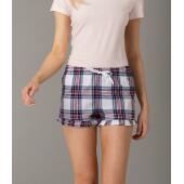 Ladies Tartan Frill Shorts