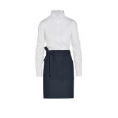 BRUSSELS - Short Recycled Bistro Apron with Pocket - Navy - One Size