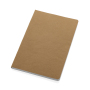 Salton A5 GRS certified recycled paper notebook, brown
