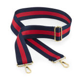 Boutique Adjustable Bag Strap - Navy/Red