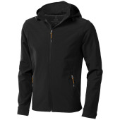 Langley men's softshell jacket - Solid black - S