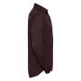 RUS Men LSL Fitted Stretch Shirt, Port, M