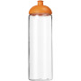 H2O Active® Vibe 850 ml sportfles met koepeldeksel - Transparant/Oranje