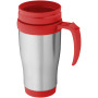 Sanibel 400 ml insulated mug - Silver/Red