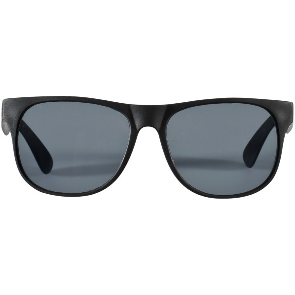 Retro tweekleurige zonnebril - Zwart