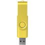 Rotate-metallic USB 4GB - Geel