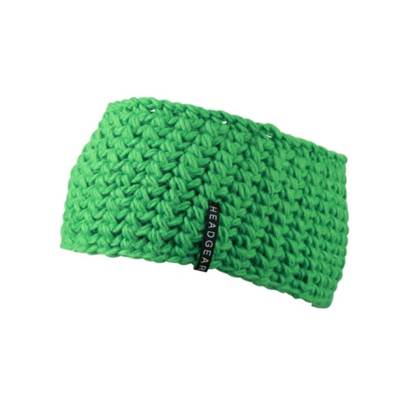 MB7947 Crocheted Headband - lime-green - one size