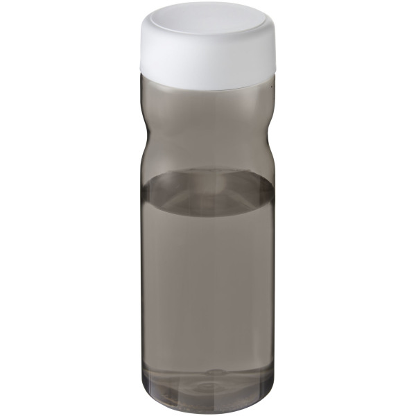 H2O Active® Base 650 ml screw cap water bottle - Charcoal/White
