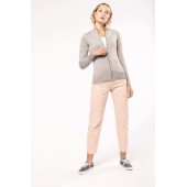 Dames cardigan met rits Black 3XL