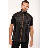 Bodywarmer Day To Day in twee stoffen Navy / Silver 5XL