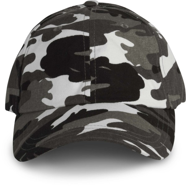 DAD CAP - 6 Panelen Grey Camouflage One Size