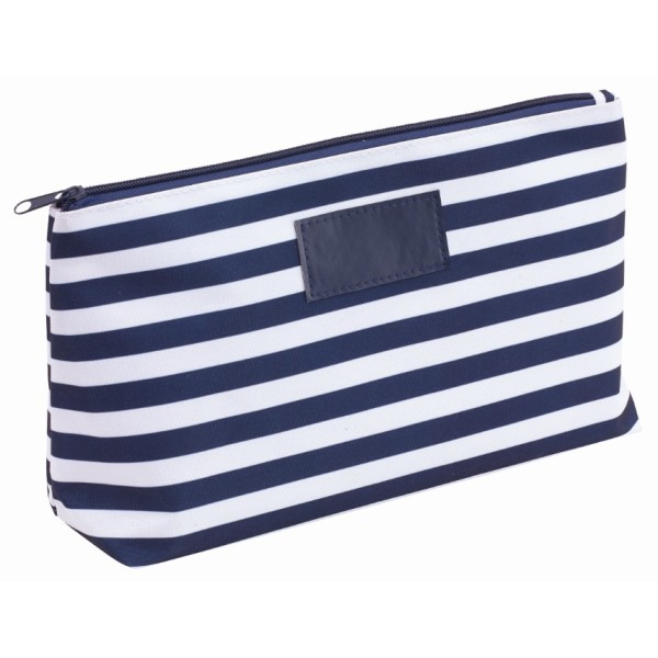 Toilettas STRIPY blauw, wit