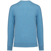 Ecologische sweater met ronde hals Cloudy blue heather XS