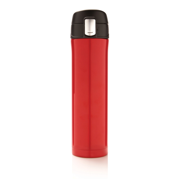 RCS gerecycled roestvrijstalen easy lock thermosfles, rood