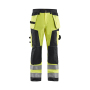 High Vis werkbroek met gereedschapzakken