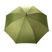 27" Impact AWARE™ RPET 190T auto open bamboo umbrella, green