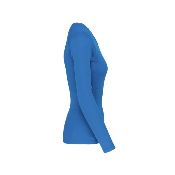Damessportshirt Lange Mouwen Aqua Blue XL