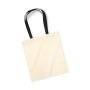 Bag for Life - Contrast Handles - Natural/Black - One Size