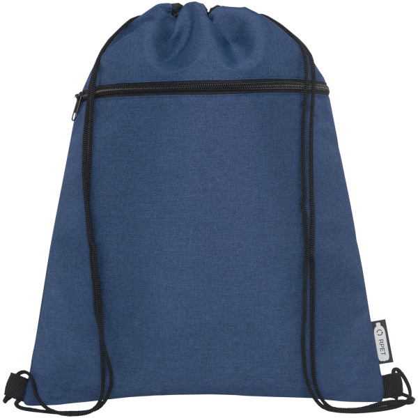 Ross RPET drawstring backpack 5L - Heather navy