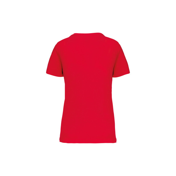 Dames-t-shirt BIO150 V-hals Red XS