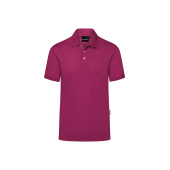 PM 6 Men's Workwear Polo Shirt Modern-Flair, from Sustainable Material , 51% GRS Certified Recycled Polyester / 47% Conventional Cotton / 2% Conventional Elastane - fuchsia - 2XL