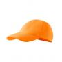 6P Cap unisex tangerine orange adjustable
