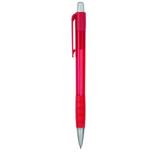 Striped Grip pen NE-red/Blue Ink