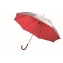 Manueel te openen golf paraplu SOLARIS - rood, zilver