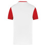 Volwassen tweekleurige jersey met korte mouwen White / Sporty Red S
