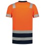 Poloshirt High Vis Bicolor 203007 Fluor Orange-Ink 4XL