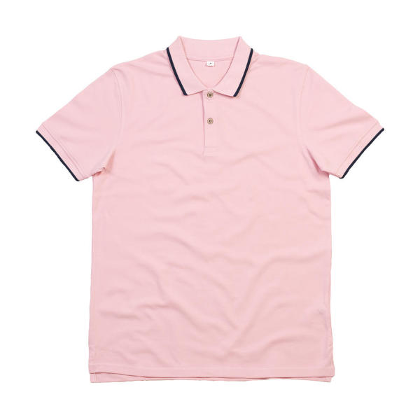 The Tipped Polo - Pink/Navy