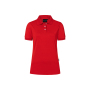 PF 6 Ladies' Workwear Polo Shirt Modern-Flair, from Sustainable Material , 51% GRS Certified Recycled Polyester / 47% Conventional Cotton / 2% Conventional Elastane - red - 2XL