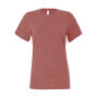 Women's Relaxed CVC Jersey Short Sleeve Tee - Heather Mauve - XL