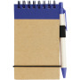 Zuse A7 recycled jotter notepad with pen - Natural/Navy