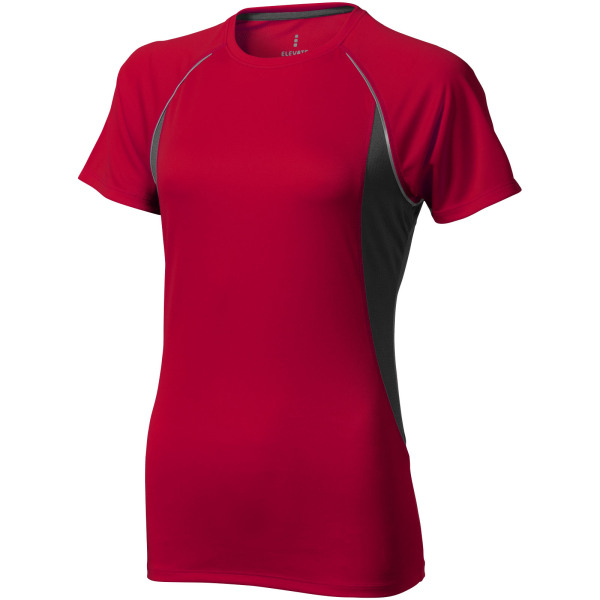 Quebec short sleeve women's cool fit t-shirt - Red/Anthracite - XS