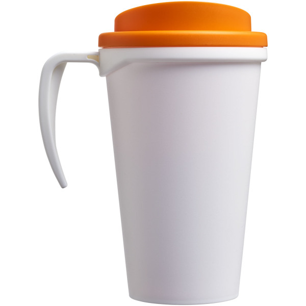 Americano® Grande 350 ml insulated mug - White/Orange