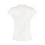 Women's Tailored Fit Mandarin Collar Blouse SSL - White - XS